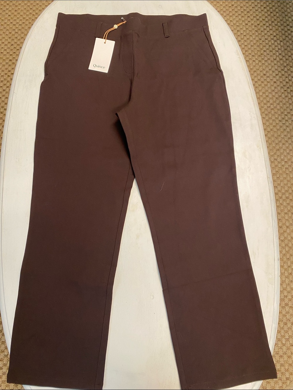 Quince Women’s Dark Brown Straight-Leg Chinos